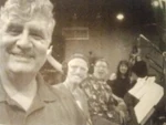 Rob Paulsen, Maurice LaMarche, Corey Burton, and Grey DeLisle during a recording session.