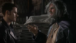 Hook meets his Storybrooke counterpart