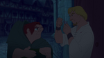 Phoebus arguing with Quasimodo over the map