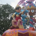 Pinocchio stars in the Festival of Fantasy Parade.