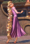 Rapunzel con trenza.