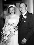 Walt at his daughter Sharon's wedding on May 10, 1959.