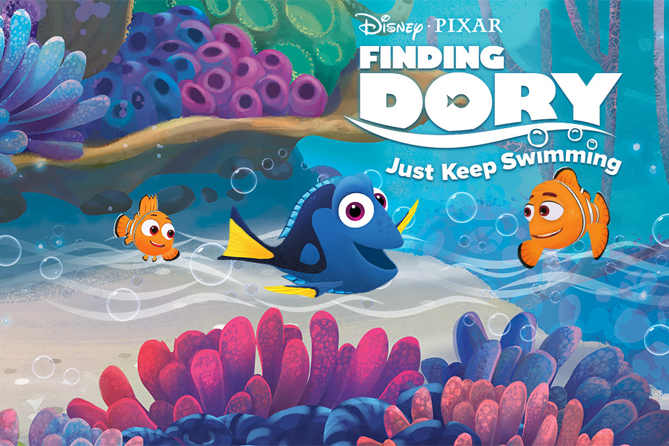 Finding Nemo Dory And Marlin Just Keep Swimming