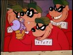 The Beagle Boys with the teleporter