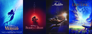 Disney Renassanse First Film's Collage