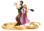 Rapunzel and Flynn Rider