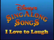 Opening title card to the 1990 VHS release of I Love to Laugh!