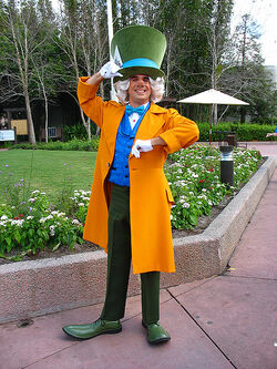 Mad Hatter at a Disney park