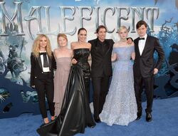 Maleficent cast Hollywood premiere