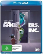 Monsters Inc 2014 AUS Blu Ray 3D