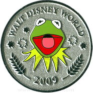 Walt Disney World Resort Character Coins - Kermit the Frog January 8, 2009 WDW