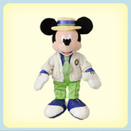 A Mickey Mouse plush made for Tokyo DisneySea's Mickey & Duffy's Spring Voyage.