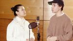 Brad Kane performing "A Whole New World" with Lea Salonga during his recording session of Aladdin.