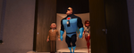 Mr. Incredible and Elastigirl in their old supersuits