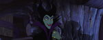 Maleficent's evil grin