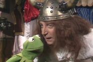 Peter Sellers with Kermit the Frog as "Queen Victoria"