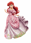 Ariel in her ornate pink dress.