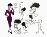 Model sheet of the mother from Rhapsody in Blue.