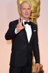 Michael Keaton arrives at the 87th annual Academy Awards in February 2015.