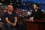 Vin Diesel visits Jimmy Kimmel Live! in December 2017.