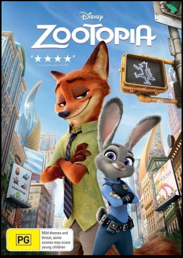 Disney ZOOTOPIA 2 Disc Combo Pack 2016 Release