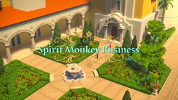 Spirit Monkey Business title card