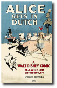 Alice gets in dutch poster