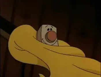 Blanky on the railing