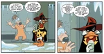 Megavolt with Negaduck in "Orange is the New Purple".