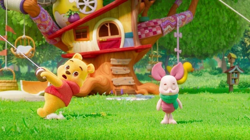 Piglet and the Kite
