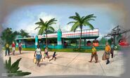 Hollywood Studios station concept art