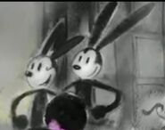 Concept art of Fanny and Oswald in Epic Mickey