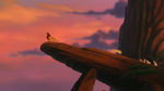 Simba sadly looking up at the sky, wondering if Kiara was right about going against his late father's will and breaking the Circle of Life