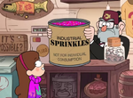 Mabel and stan with sprinkles