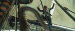 Will slashes at the Kraken's tentacle.