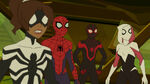 Spider-Man - 3x04 - Spider-Man Unmasked - Spider-Girl, Spider-Man, Kid Arachnid and Ghost Spider