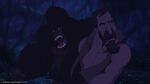 He knocks a thug out to protect Tarzan