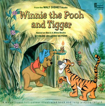お見舞い Tigger and Pooh the Winnie (Disneyland album Records 版画