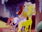 The centaurettes look at the centaurs