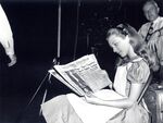 Kathryn Beaumont Reads Newspaper