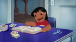 Leroy & Stitch - Lilo updating her experiment logbook