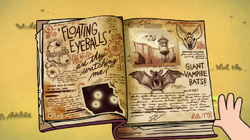 S1e1 3 book floating eyeballs