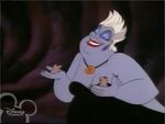 Ursula with Flotsam and Jetsam transformed into sea worms.