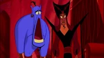 Genie shocked when Jasmine pretends to fall in love with Jafar.
