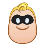 Mr. Incredible's emoji for Disney Emoji Blitz