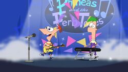 Phineas and Ferb performing "".