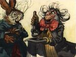 The Mad Hatter and the March Hare by David Hall