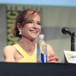 Holly Hunter speaks at the 2015 San Diego Comic Con.