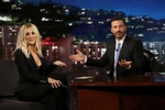 Kaley Cuoco visits Jimmy Kimmel Live in September 2016.