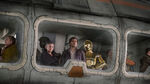 Poe, Leia, C3PO